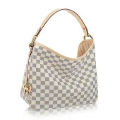 Сумка Louis Vuitton N41462 Delightful PM Hobo Bag Damier Azur Canvas "White"