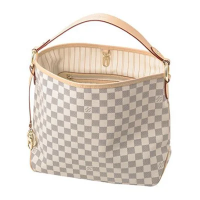 Сумка Louis Vuitton N41462 Delightful PM Hobo Bag Damier Azur Canvas "White" фото № 2