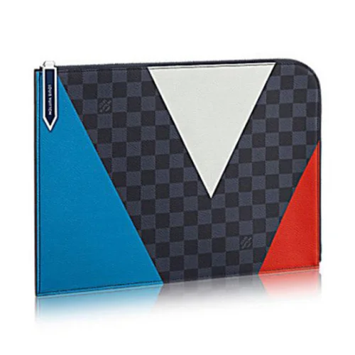 Клатч Louis Vuitton N41594 Pochette Jour GM Regatta Damier Cobalt Canvas "Navy Blue"