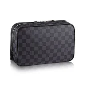 Косметичка Louis Vuitton N47521 Toilet Pouch GM Damier Graphite Canvas "Graphite"