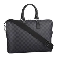 Портфель Louis Vuitton N48224 Porte Documents Jour Briefcase Damier Graphite Canvas "Graphite"