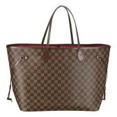 Сумка Louis Vuitton N51106 Neverfull GM Shoulder Bag Damier Ebene Canvas "Brown"