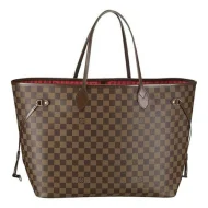 Сумка Louis Vuitton N51106 Neverfull GM Shoulder Bag Damier Ebene Canvas "Brown"