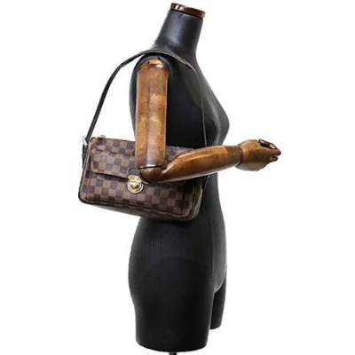 Сумка Louis Vuitton N60006 Ravello GM Shoulder Bag Damier Ebene Canvas "Brown" фото № 9