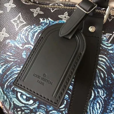 Сумка Louis Vuitton M54129 Keepall 45 Bandouliere Duffel Bag Monogram Canvas "Navy Blue" фото № 7