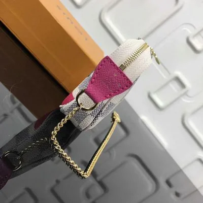 Сумка Louis Vuitton Mini Pochette Accessoires N62200 Damier Azur Canvas "White" фото № 9