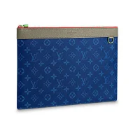 Клатч Louis Vuitton Monogram Canvas Pochette Apollo M63047 "Navy Blue"