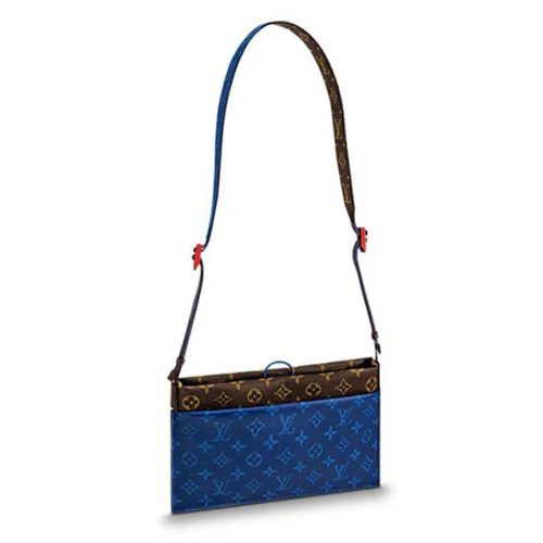 Сумка Louis Vuitton Monogram Canvas Small Pouch M43854 "Navy Blue"