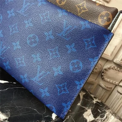 Сумка Louis Vuitton Monogram Canvas Small Pouch M43854 "Navy Blue" фото № 5
