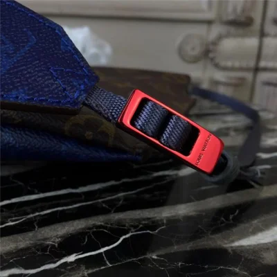 Сумка Louis Vuitton Monogram Canvas Small Pouch M43854 "Navy Blue" фото № 6