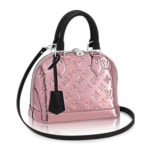 Сумка Louis Vuitton Monogram Vernis Alma BB M90485 "Pink"