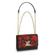 Сумка Louis Vuitton Monogram Canvas Twist MM M43639 "Black"