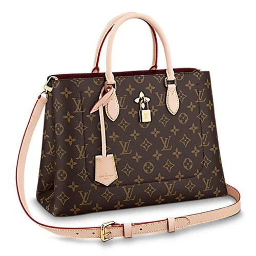 Сумка Louis Vuitton Monogram Canvas Flower Tote M43551 "Brown"