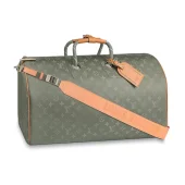 Сумка Louis Vuitton Monogram Titanium Canvas Keepall Bandouliere 50 Bag M43886 2018