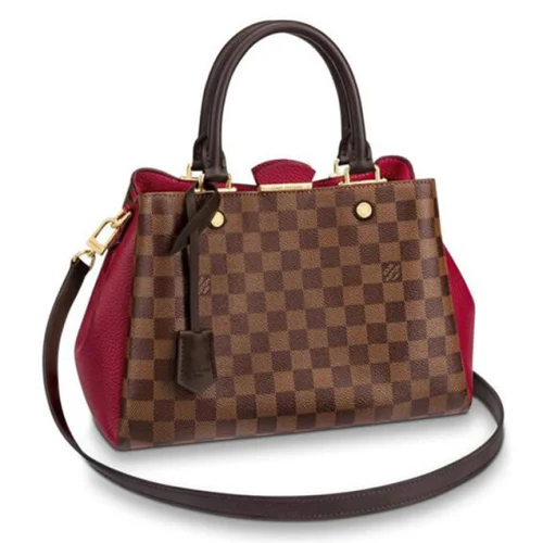 Сумка Louis Vuitton Brittany N44050 Damier Ebene Canvas Lie De Vin "Brown"
