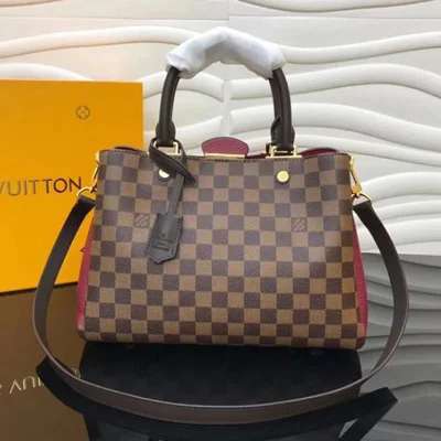 Сумка Louis Vuitton Brittany N44050 Damier Ebene Canvas Lie De Vin "Brown" фото № 2
