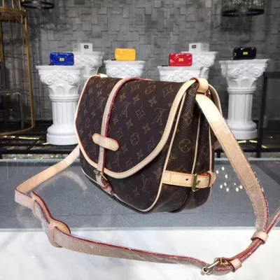 Сумка Louis Vuitton M42256 Saumur Monogram Canvas "Brown" фото № 3