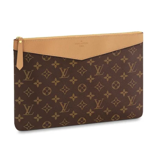 Клатч Louis Vuitton M64591 Daily Pouch Monogram Canvas Sesame "Brown"