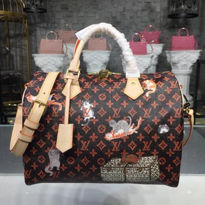 Сумка Louis Vuitton Speedy 30 Bandouliere M44401 Monogram Canvas "Brown" фото № 2