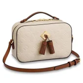 Сумка Louis Vuitton Saintonge M44597 Monogram Empreinte Leather Creme Caramel "Beige"