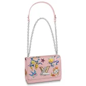 Сумка Louis Vuitton Twist MM M53561 Epi Leather Rose Ballerine "Pink"