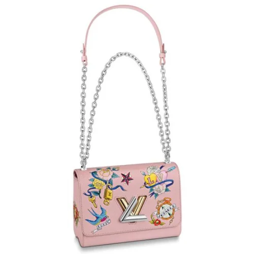 Сумка Louis Vuitton Twist MM M53561 Epi Leather Rose Ballerine "Pink"