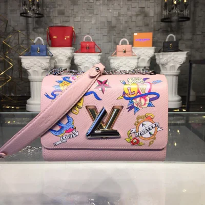 Сумка Louis Vuitton Twist MM M53561 Epi Leather Rose Ballerine "Pink" фото № 2