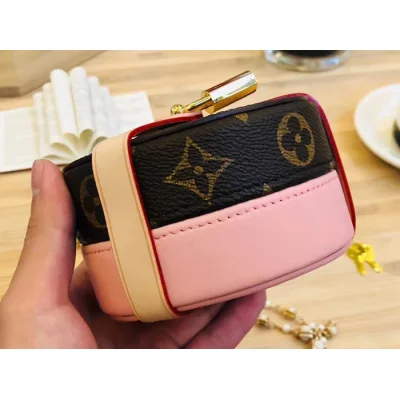 Шкатулка Louis Vuitton Lock Me Box PM GI0353 Monogram Canvas Pink "Brown" фото № 5