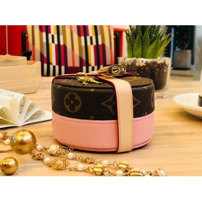 Шкатулка Louis Vuitton Lock Me Box PM GI0353 Monogram Canvas Pink "Brown" фото № 2
