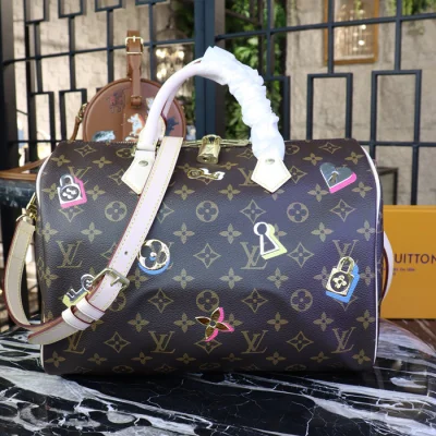 Сумка Louis Vuitton Speedy Bandouliere 30 M44365 Monogram Canvas "Brown" фото № 2