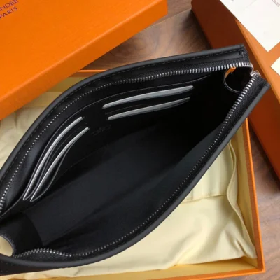 Клатч Louis Vuitton Pochette Voyage MM N60174 Damier Graphite Canvas Blue "Graphite" фото № 9