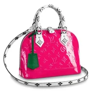 Сумка Louis Vuitton Alma BB M90447 Monogram Vernis Berlingot "Pink"