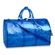 Сумка Louis Vuitton Keepall Bandouliere 50 M53272 Monogram PVC "Blue"
