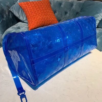 Сумка Louis Vuitton Keepall Bandouliere 50 M53272 Monogram PVC "Blue" фото № 6