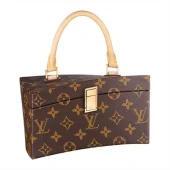 Сумка Louis Vuitton M40275 Twisted Box By Rei Frank Gehry Tote Bag Monogram Canvas "Brown"