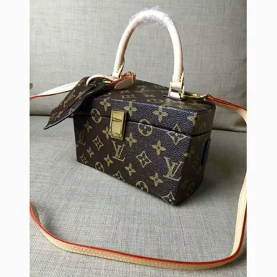Сумка Louis Vuitton M40275 Twisted Box By Rei Frank Gehry Tote Bag Monogram Canvas "Brown" фото № 2