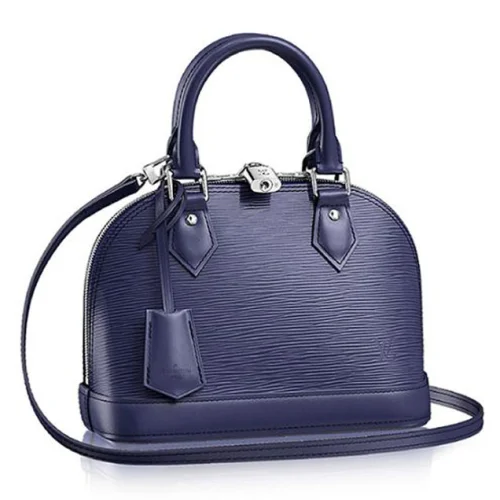 Сумка Louis Vuitton M40855 Alma BB Tote Bag Epi Leather "Navy Blue"