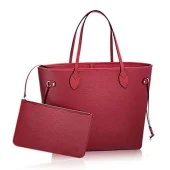 Сумка Louis Vuitton M40954 Neverfull MM Shoulder Bag Epi Leather "Red"