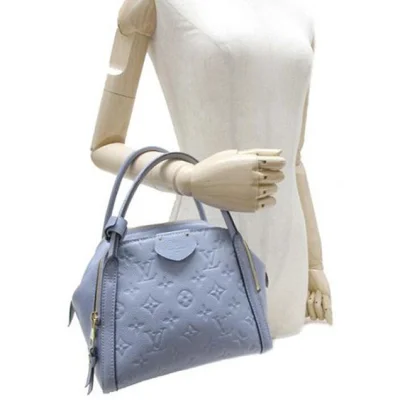 Сумка Louis Vuitton M41042 Marais BB Tote Bag Monogram Empreinte Leather "Blue" фото № 7
