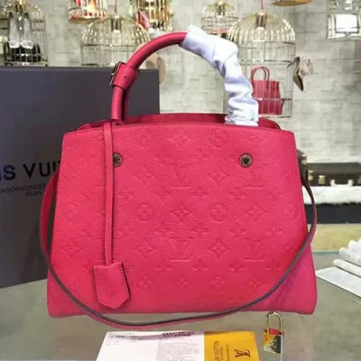 Сумка Louis Vuitton M41308 Montaigne MM Tote Bag Monogram Empreinte Leather "Red" фото № 2 Сумка Louis Vuitton M41308 Montaigne MM Tote Bag Monogram Empreinte Leather "Red" фото № 2