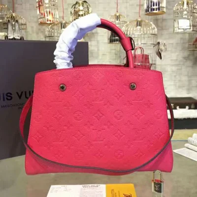 Сумка Louis Vuitton M41308 Montaigne MM Tote Bag Monogram Empreinte Leather "Red" фото № 4 Сумка Louis Vuitton M41308 Montaigne MM Tote Bag Monogram Empreinte Leather "Red" фото № 4