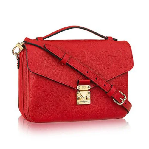 Сумка Louis Vuitton M41488 Pochette Metis Crossbody Bag Monogram Empreinte Leather "Red"