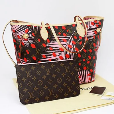 Сумка Louis Vuitton M41979 Neverfull MM Shoulder Bag Monogram Canvas "Brown" фото № 3