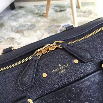 Сумка Louis Vuitton M42406 Speedy Bandouliere 30 Tote Bag Monogram Empreinte Leather "Black" фото № 7