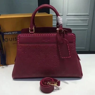 Сумка Louis Vuitton M43249 Vosges MM Tote Bag Monogram Empreinte Leather "Purple" фото № 2