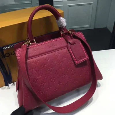 Сумка Louis Vuitton M43249 Vosges MM Tote Bag Monogram Empreinte Leather "Purple" фото № 3