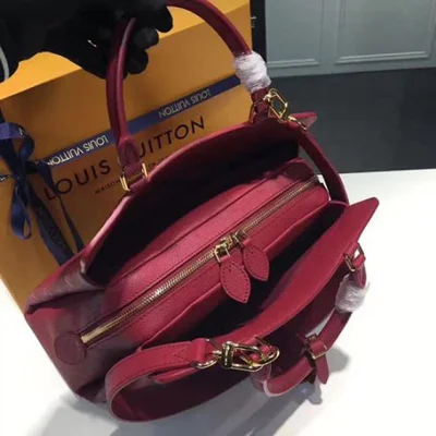 Сумка Louis Vuitton M43249 Vosges MM Tote Bag Monogram Empreinte Leather "Purple" фото № 8