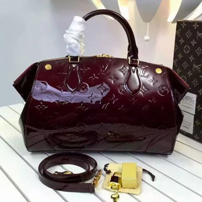 Сумка Louis Vuitton M50423 Santa Monica Tote Bag Monogram Vernis "Chocolate" фото № 4