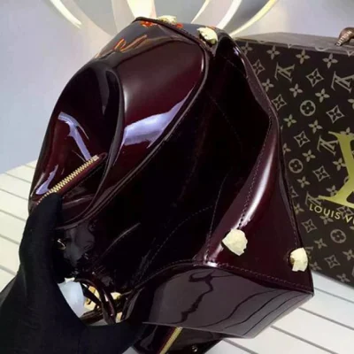 Сумка Louis Vuitton M50423 Santa Monica Tote Bag Monogram Vernis "Chocolate" фото № 8