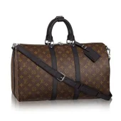 Сумка Louis Vuitton M56711 Keepall Bandouliere 45 Duffel Bag Monogram Macassar Canvas "Brown"